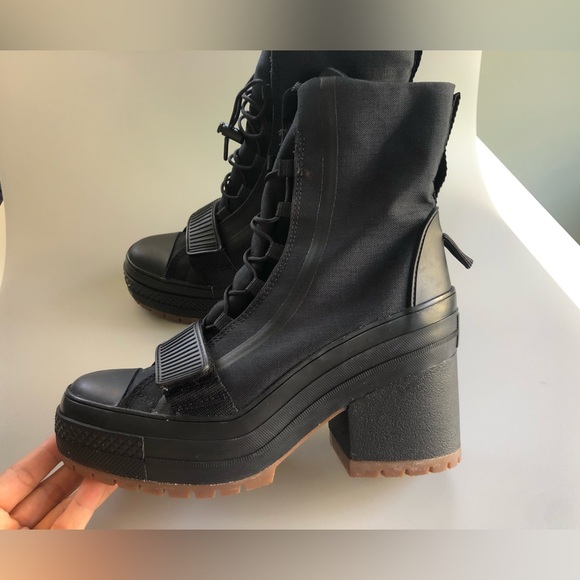 Converse Women’s GR82 Boots De Luxe Extra-High 'Black' Size: US 6 EUR 36.5 - Picture 4 of 12